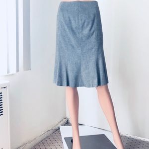 Classiques Entier wool weave gray skirt sz 2